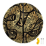 Gold Om Lotus Print Basketball