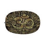 Gold Om Lotus Print Car Side Mirror Covers
