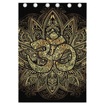 Gold Om Lotus Print Curtain