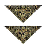 Gold Om Lotus Print Dog Bandana