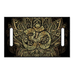 Gold Om Lotus Print Golf Cart Seat Cover