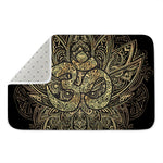 Gold Om Lotus Print Indoor Door Mat
