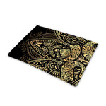 Gold Om Lotus Print Pet Cooling Mat Cover