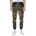 Gold Om Lotus Print Joggers