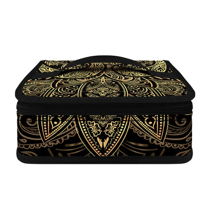 Gold Om Lotus Print Small Lunch Bag