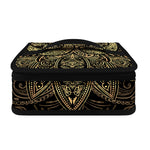 Gold Om Lotus Print Small Lunch Bag