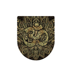 Gold Om Lotus Print Toilet Lid Cover