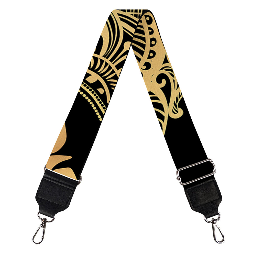 Gold Om Mandala Print Bag Strap