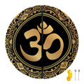 Gold Om Mandala Print Basketball