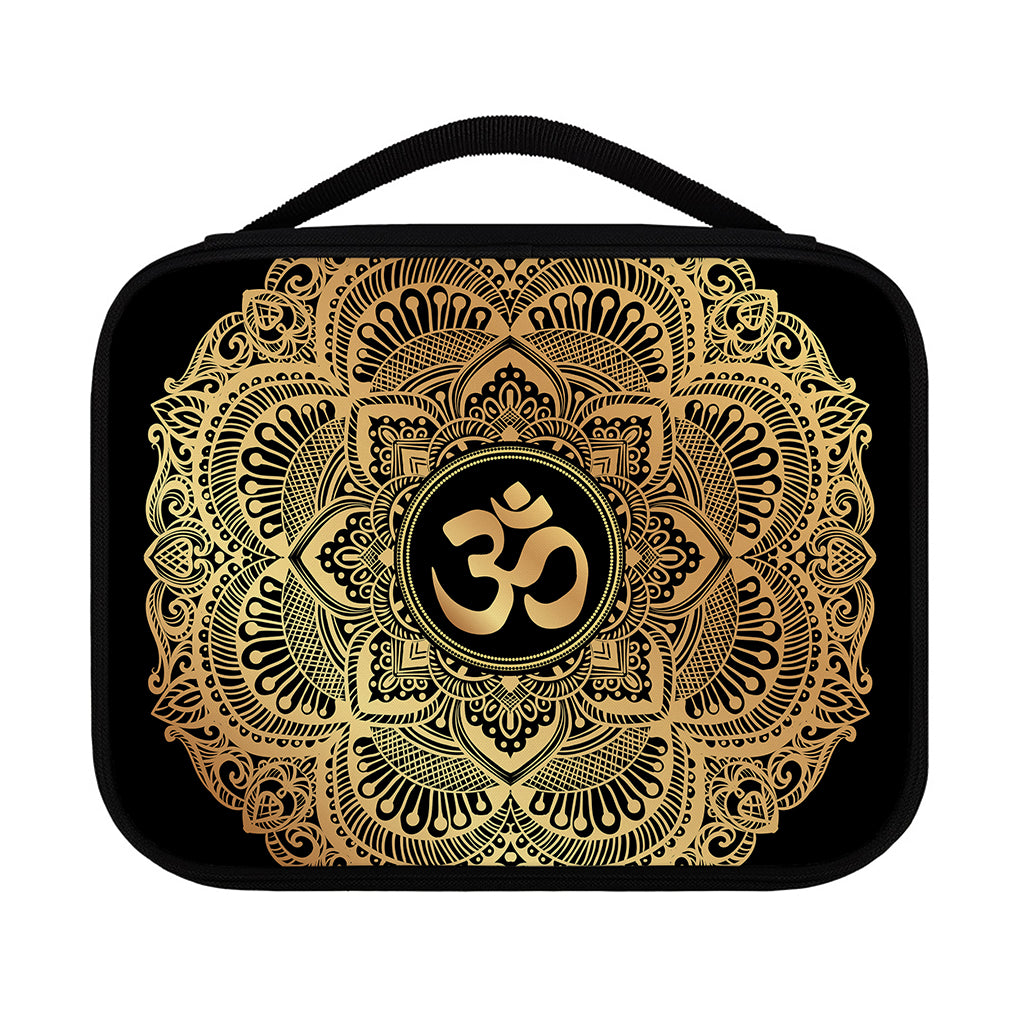 Gold Om Mandala Print Classic Bible Case