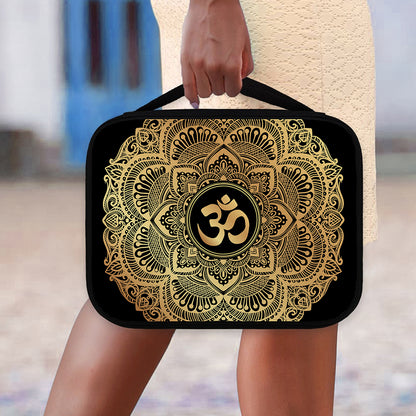 Gold Om Mandala Print Classic Bible Case