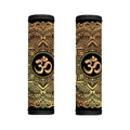 Gold Om Mandala Print Handle Covers