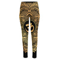 Gold Om Mandala Print High-Waisted Pocket Leggings