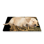 Gold Om Mandala Print Pet Cooling Mat Cover