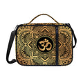 Gold Om Mandala Print Shoulder Strap Bible Bag