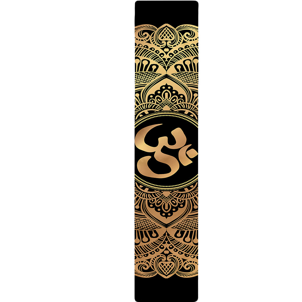 Gold Om Mandala Print Table Runner