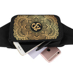 Gold Om Mandala Print Waist Bag