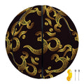 Gold Om Symbol Pattern Print Basketball