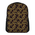 Gold Om Symbol Pattern Print Casual Backpack