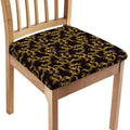 Gold Om Symbol Pattern Print Chair Cushion Cover