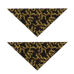Gold Om Symbol Pattern Print Dog Bandana