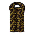 Gold Om Symbol Pattern Print Double Neoprene Wine Tote