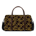 Gold Om Symbol Pattern Print Duffel Bag