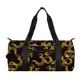 Gold Om Symbol Pattern Print Gym Bag