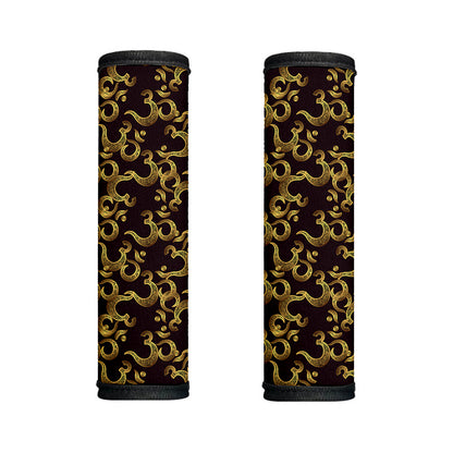 Gold Om Symbol Pattern Print Handle Covers