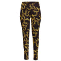 Gold Om Symbol Pattern Print High-Waisted Pocket Leggings