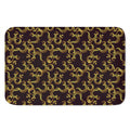 Gold Om Symbol Pattern Print Indoor Door Mat