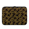 Gold Om Symbol Pattern Print Laptop Sleeve
