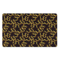 Gold Om Symbol Pattern Print Polyester Doormat