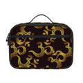 Gold Om Symbol Pattern Print Portable Lunch Bag