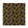 Gold Om Symbol Pattern Print Silk Bandana