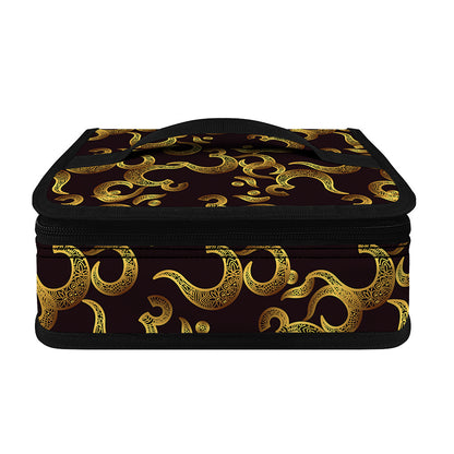 Gold Om Symbol Pattern Print Small Lunch Bag