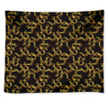 Gold Om Symbol Pattern Print Tapestry