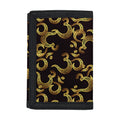 Gold Om Symbol Pattern Print Trifold Wallet