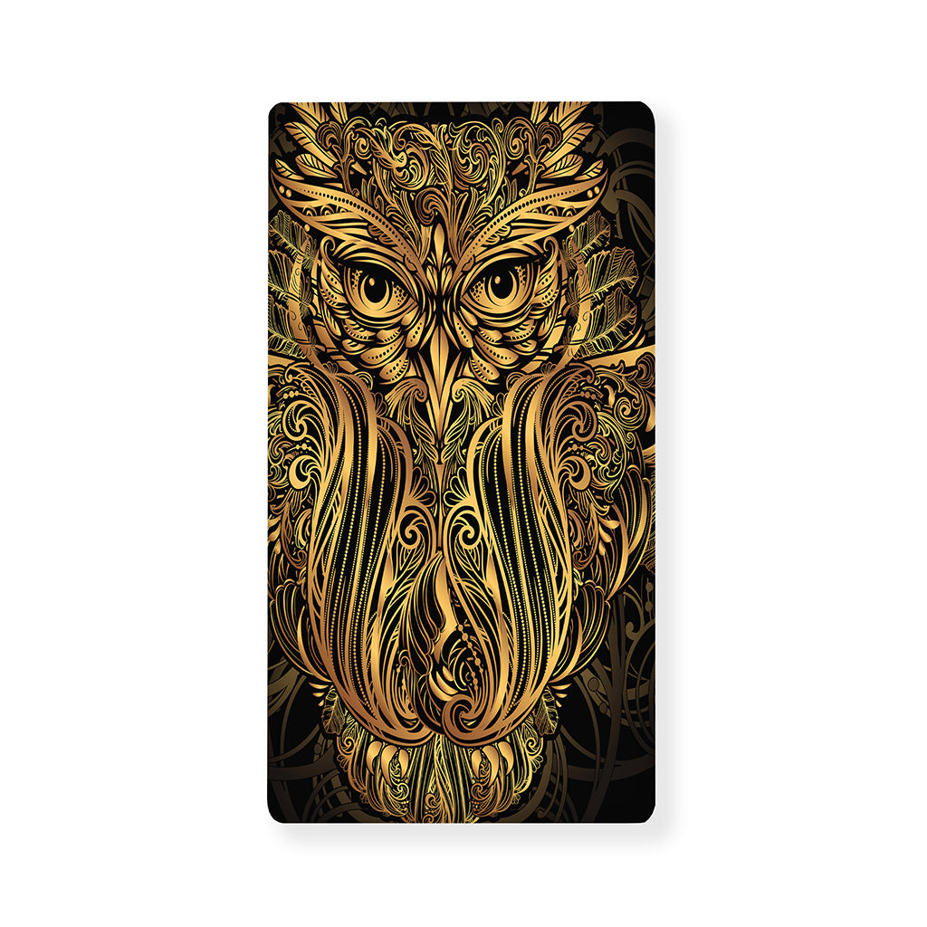 Gold Owl Spirit Print Baby Crib Sheet