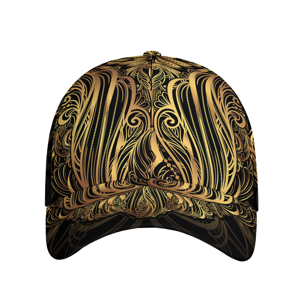 Gold Owl Spirit Print Baseball Cap