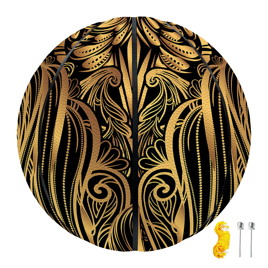 Gold Owl Spirit Print Basketball