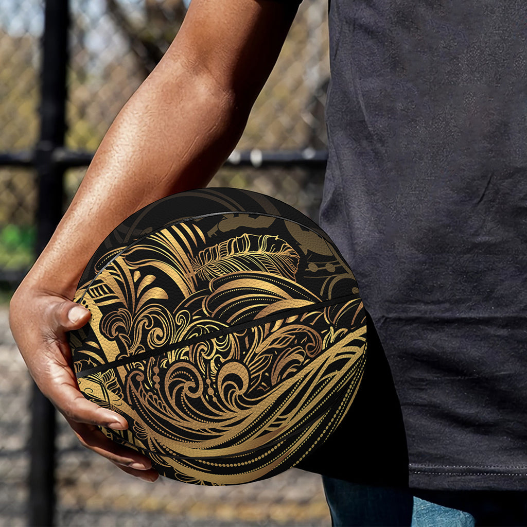 Gold Owl Spirit Print Basketball