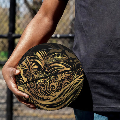 Gold Owl Spirit Print Basketball