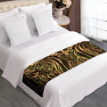 Gold Owl Spirit Print Bed Runner