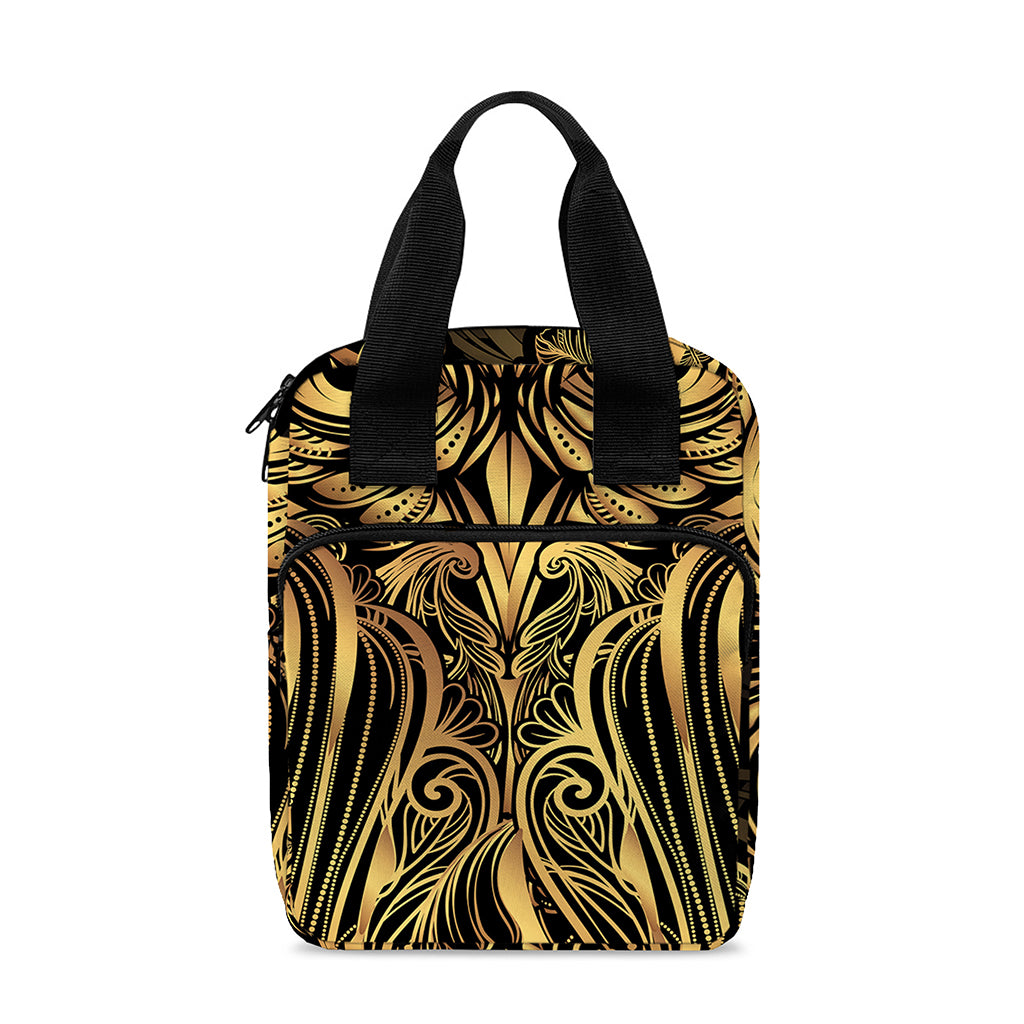 Gold Owl Spirit Print Bible Tote Bag