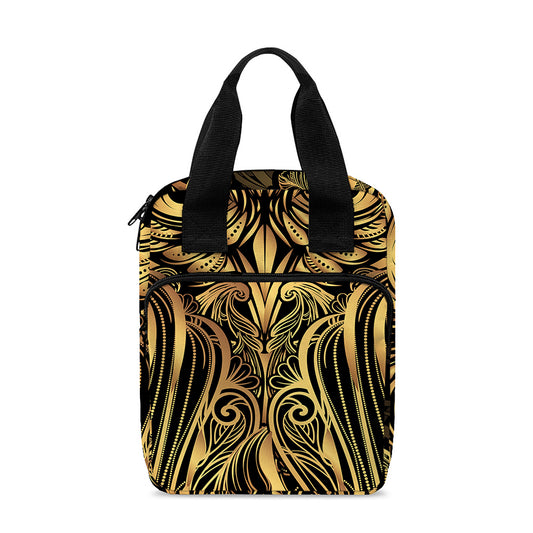 Gold Owl Spirit Print Bible Tote Bag