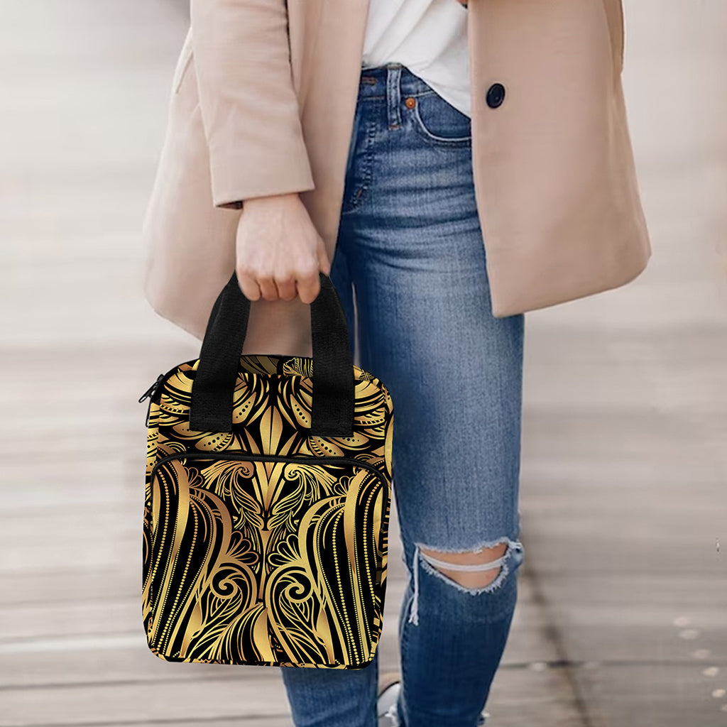 Gold Owl Spirit Print Bible Tote Bag