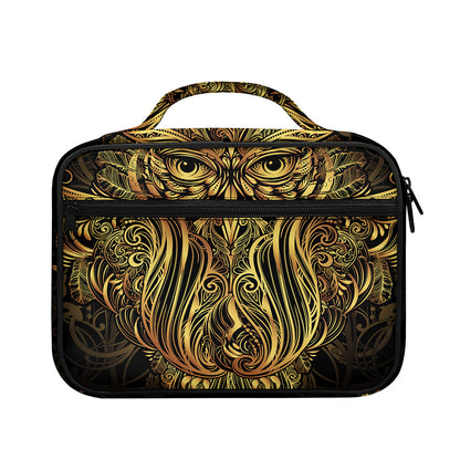 Gold Owl Spirit Print Briefcase Bible Bag