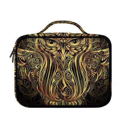 Gold Owl Spirit Print Briefcase Bible Bag