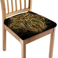 Gold Owl Spirit Print Chair Cushion Cover